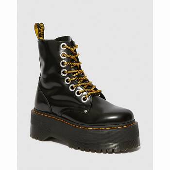 Dr Martens Női Jadon Max Platform Bakancs Fekete